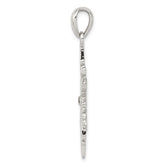 Sophia Jewelers Sterling Silver Snowflake Pendant with Stellux Crystals